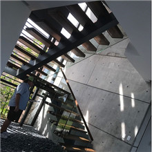 Cayman Island u shape mono stringer staircase 