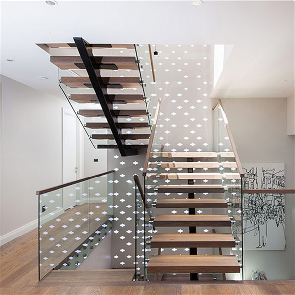 modern staircase deisgn open riser staircases with wooden steps and glass railing