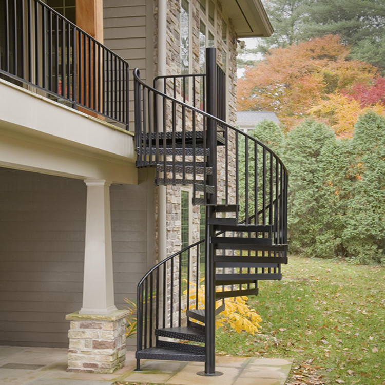 Outdoor Steel Metal Spiral Staircase Diy Hot Galvanized Carbon Steel