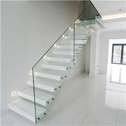 modern glass floating stairs / glass floating staircase / build wood floating staircase