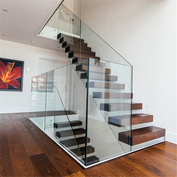Cheap price modern floating staircase/hidden cantilever stairs/enter