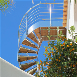 Custom wood hadrails modular steel stairs oak curved staircase