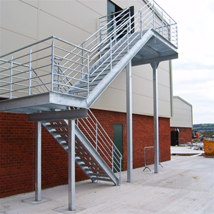 Outdoor Carbon Steel Stair Tread Safety Staircase Cost