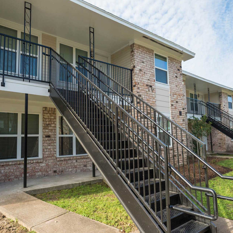 Ready Made Outdoor Stairs Modern Outdoor Galvanized Steel Stairway