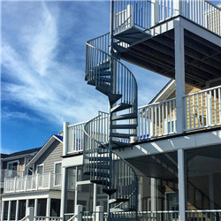 Spiral Outdoor Staircase In Canada For Outdoor Deck