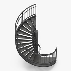 Australia Outdoor Used Stairs Metal Spiral Staircase For Apartment 