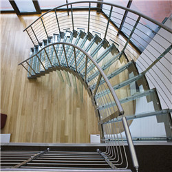 Modern Curved Glass Staircases Helical Staircase Design Curved Staircase  PR-RC49