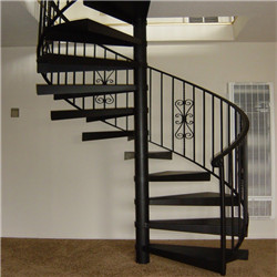Outdoor Prefabricated Antique Railing Staircase Mild Steel Spiral Staircase 