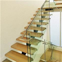 Single Stringer Flight Stair Modern Exterior Straight Staircase