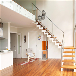 Steel wood staircase stainless steel staircase new design for house and office PR-T146