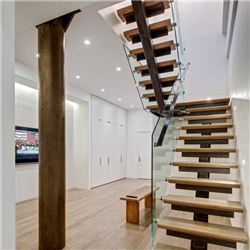 Indoor wooden staircase kits u-shaped steel staircases used steel staircases PR-T144