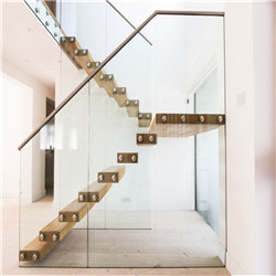 Modern house used metal kit steel cost floating staircase