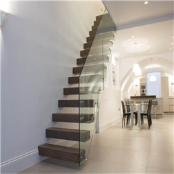 Customized design floating staircase with standard riser