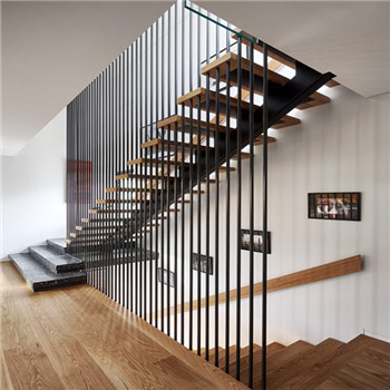 Mono Stringer For Steel Wood Staircase Wood Dark Oak Steel Floating Stairs