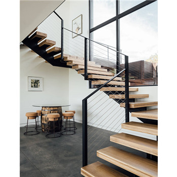 Straight Metal Stairs Black Metal Steel Staircase