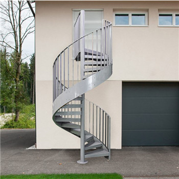 European Standard Fashion Cheap Stainless Steel Spiral Stairs Outdoor Steel Stairs