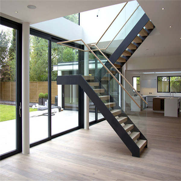 Modern indoor garden style mono beam staircase design ...