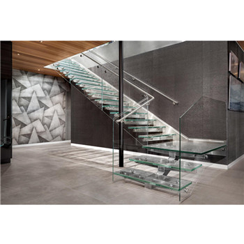 New Floating Stairs Cantilever Staircase Clear Safety Glass Steps